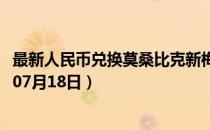 最新人民币兑换莫桑比克新梅蒂卡尔汇率汇价查询（2023年07月18日）
