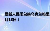 最新人民币兑换乌克兰格里夫纳汇率汇价查询（2023年07月18日）