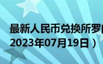 最新人民币兑换所罗门群岛元汇率汇价查询（2023年07月19日）