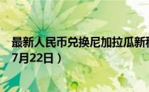 最新人民币兑换尼加拉瓜新科多巴汇率汇价查询（2023年07月22日）