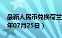 最新人民币兑换荷兰盾汇率汇价查询（2023年07月25日）