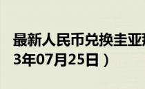 最新人民币兑换圭亚那元汇率汇价查询（2023年07月25日）