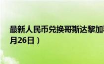 最新人民币兑换哥斯达黎加科朗汇率汇价查询（2023年07月26日）