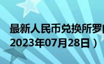 最新人民币兑换所罗门群岛元汇率汇价查询（2023年07月28日）