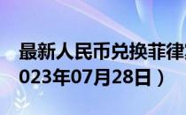 最新人民币兑换菲律宾比索汇率汇价查询（2023年07月28日）