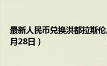 最新人民币兑换洪都拉斯伦皮拉汇率汇价查询（2023年07月28日）