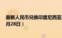 最新人民币兑换印度尼西亚卢比汇率汇价查询（2023年07月28日）