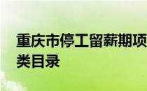 重庆市停工留薪期项目 重庆市停工留薪期分类目录