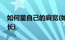 如何量自己的肩宽(如何量自己的肩宽胸围衣长)