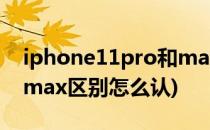 iphone11pro和max区别(iphone11pro和max区别怎么认)