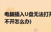 电脑插入U盘无法打开怎么办(电脑插上u盘打不开怎么办)