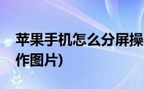 苹果手机怎么分屏操作(苹果手机怎么分屏操作图片)
