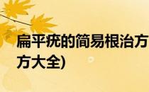 扁平疣的简易根治方法(扁平疣的根治方法偏方大全)