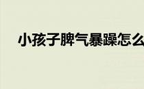 小孩子脾气暴躁怎么办(孩子狂躁怎么办)
