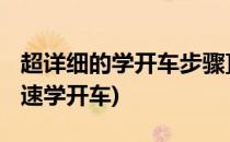 超详细的学开车步骤]新手学开车(教你如何快速学开车)