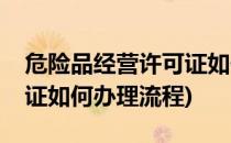 危险品经营许可证如何办理(危险品经营许可证如何办理流程)