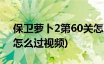 保卫萝卜2第60关怎么过(保卫萝卜2第60关怎么过视频)