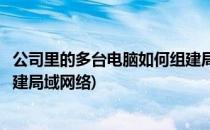 公司里的多台电脑如何组建局域网(公司里的多台电脑如何组建局域网络)