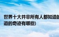 世界十大并非所有人都知道的奇迹(世界十大并非所有人都知道的奇迹有哪些)
