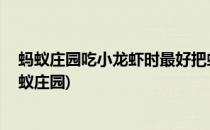 蚂蚁庄园吃小龙虾时最好把虾头去除吗(最好把虾头去除 蚂蚁庄园)