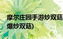 摩尔庄园手游炒双菇材料一览(摩尔庄园手游爆炒双菇)