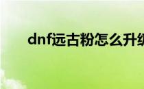 dnf远古粉怎么升级(dnf68级远古粉)
