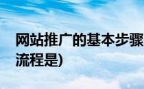 网站推广的基本步骤是什么(网站推广的一般流程是)