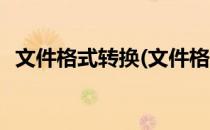 文件格式转换(文件格式转换软件哪个好用)