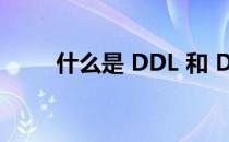 什么是 DDL 和 DML(什么是DDL)