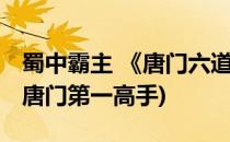 蜀中霸主 《唐门六道》人物职业大曝光(蜀中唐门第一高手)