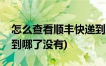 怎么查看顺丰快递到哪了(怎么查看顺丰快递到哪了没有)