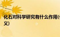 化石对科学研究有什么作用(化石对科学研究有什么作用和意义)
