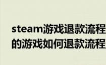 steam游戏退款流程steam如何退款(steam的游戏如何退款流程)