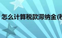 怎么计算税款滞纳金(税款滞纳金的计算公式)
