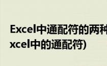 Excel中通配符的两种使用方法 替换和筛选(Excel中的通配符)