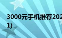 3000元手机推荐2020(3000元手机推荐2021)