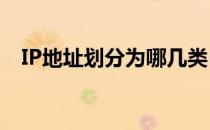 IP地址划分为哪几类(Ip地址分为哪几类?)