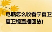 电脑怎么收看宁夏卫视直播(电脑怎么收看宁夏卫视直播回放)