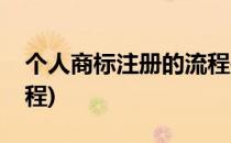 个人商标注册的流程是什么(个人商标注册流程)