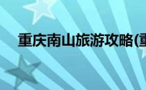 重庆南山旅游攻略(重庆南山旅游攻略图)