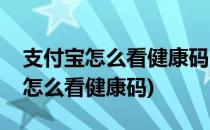支付宝怎么看健康码(电话手表下载的支付宝怎么看健康码)