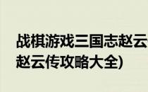 战棋游戏三国志赵云传攻略(战棋游戏三国志赵云传攻略大全)