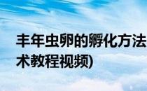 丰年虫卵的孵化方法(丰年虫卵孵化全过程技术教程视频)