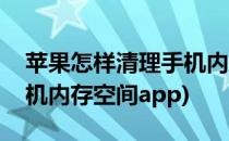 苹果怎样清理手机内存空间(苹果怎样清理手机内存空间app)