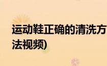运动鞋正确的清洗方法(运动鞋正确的清洗方法视频)