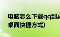 电脑怎么下载qq到桌面(电脑怎么下载qq到桌面快捷方式)