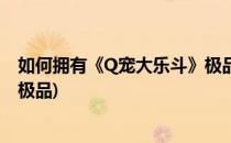 如何拥有《Q宠大乐斗》极品佣兵(q宠大乐斗佣兵怎么获得极品)