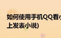 如何使用手机QQ看小说(qq阅读怎么在手机上发表小说)