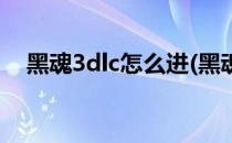 黑魂3dlc怎么进(黑魂3dlc怎么进环印城)