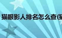 猫眼影人排名怎么查(猫眼影人排行榜在哪里)